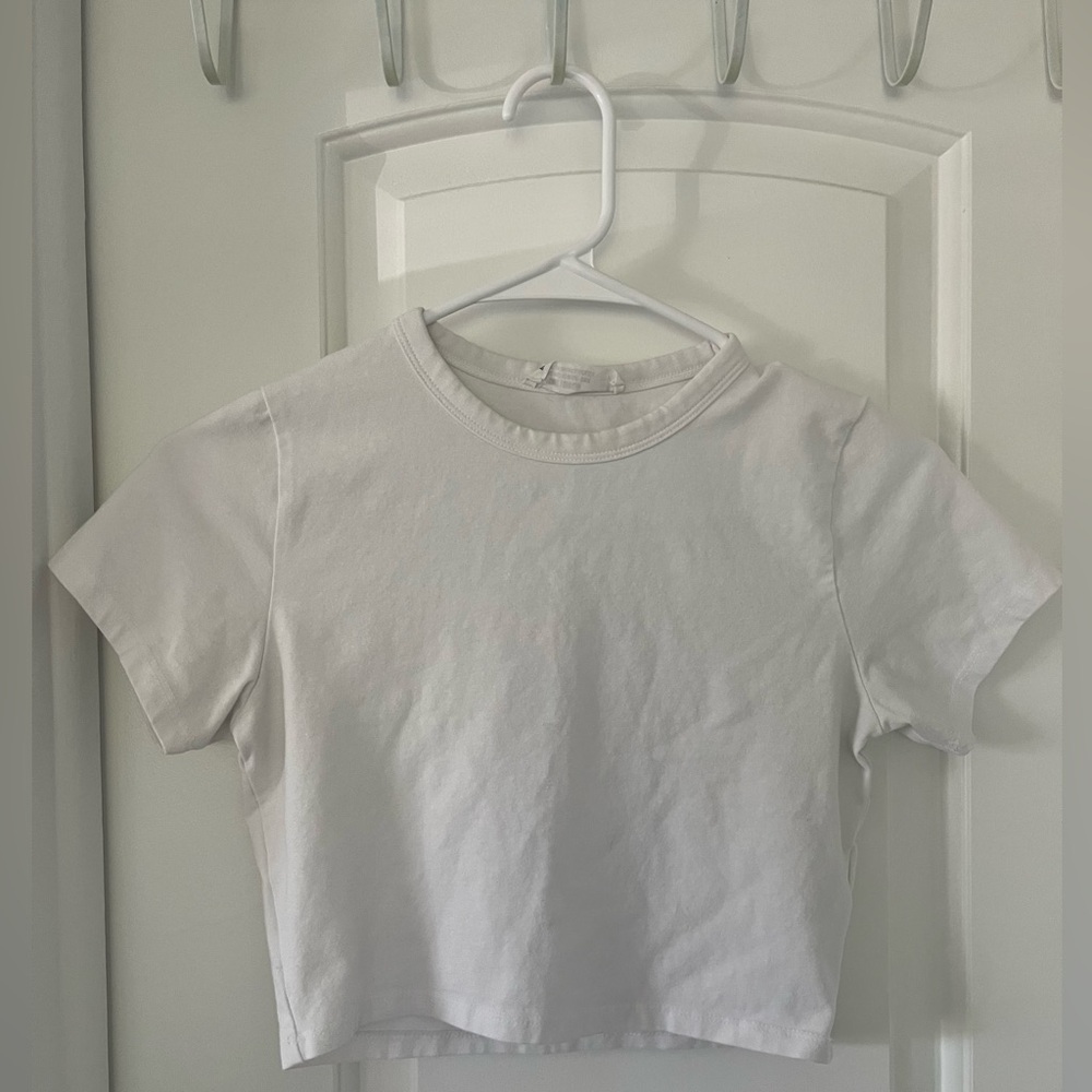 white cotton on crop top